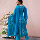 Alia Cut Hand Embroidered & Floral Printed Kurta With Pant & Dupatta Premium, Multicolor - Hiral Fashion