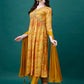 Alia Cut Hand Embroidered & Printed Pure Chinon Kurta With Pant & Dupatta, Multicolor - Hiral Fashion