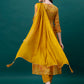 Alia Cut Hand Embroidered & Printed Pure Chinon Kurta With Pant & Dupatta, Multicolor - Hiral Fashion