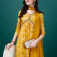 Alia Cut Hand Embroidered & Printed Pure Chinon Kurat With Pant & Dupatta, Multicolor - Hiral Fashion