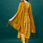 Alia Cut Hand Embroidered & Printed Pure Chinon Kurat With Pant & Dupatta, Multicolor - Hiral Fashion