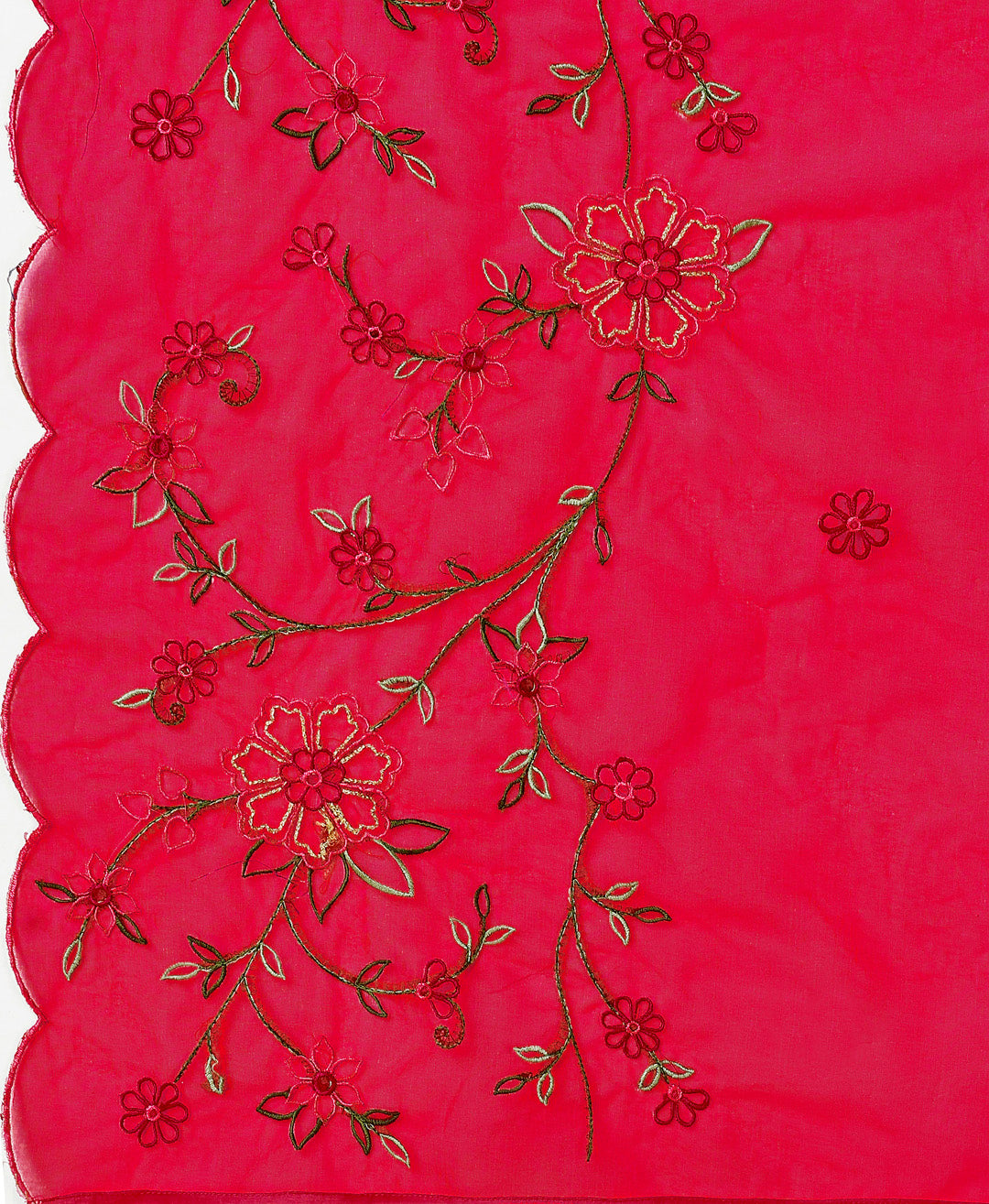 Alia Cut Embroidered Kurta With Pant & Organza Embroidered Dupatta Premium, Multicolor - Hiral Fashion