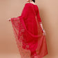 Alia Cut Embroidered Kurta With Pant & Organza Embroidered Dupatta Premium, Multicolor - Hiral Fashion