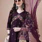Alia Cut Embroidered Kurta With Pant & Organza Embroidered Dupatta Premium, Multicolor - Hiral Fashion