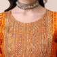 Bandhani Printed & Embroidered Kurta With Pant & Dupatta Set, Multicolor - Hiral Fashion