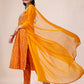Bandhani Printed & Embroidered Kurta With Pant & Dupatta Set, Multicolor - Hiral Fashion