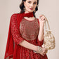 Bandhani Printed & Embroidered Kurta With Pant & Dupatta Set, Multicolor - Hiral Fashion