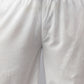 Janasya Women's White Cotton Flared Casual Kurta Set | Swadesiicart