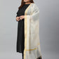 Janasya Women's Black Poly Silk Straight Casual Kurta Set | Swadesiicart