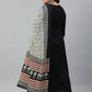Janasya XL LOVE by Janasya Women's Plus Size Black Rayon Kurta With and Dupatta | Swadesiicart