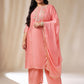 Janasya Pink Chanderi Embellished Set | Swadesiicart