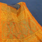 Olive Grey And Orange Cotton Brasson Saree For Office/Regular Wear By Gayathri Reddy Designer Studio | Swadesiicart