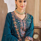 Anaita Blue Vichitra Silk Readymade Suit with Embroidery & Lace Work