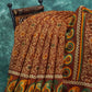 Maroon Brown Mix Floral PrintSemi Chanderi Saree By Gayathri Reddy Designer Studio | Swadesiicart