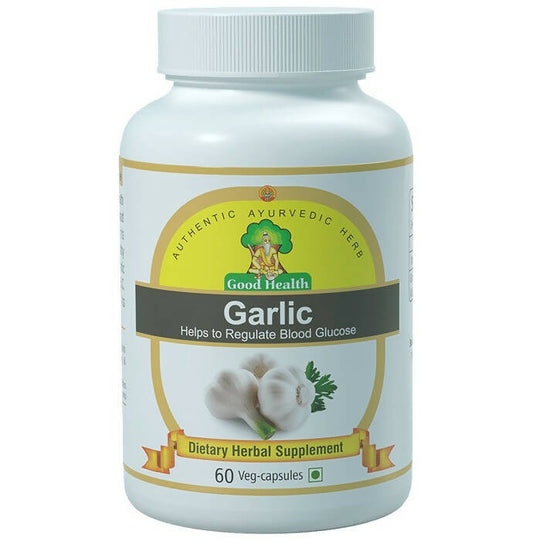 Sushrut Ayurved Good Health Garlic Veg Capsules - Sushrut Ayurved