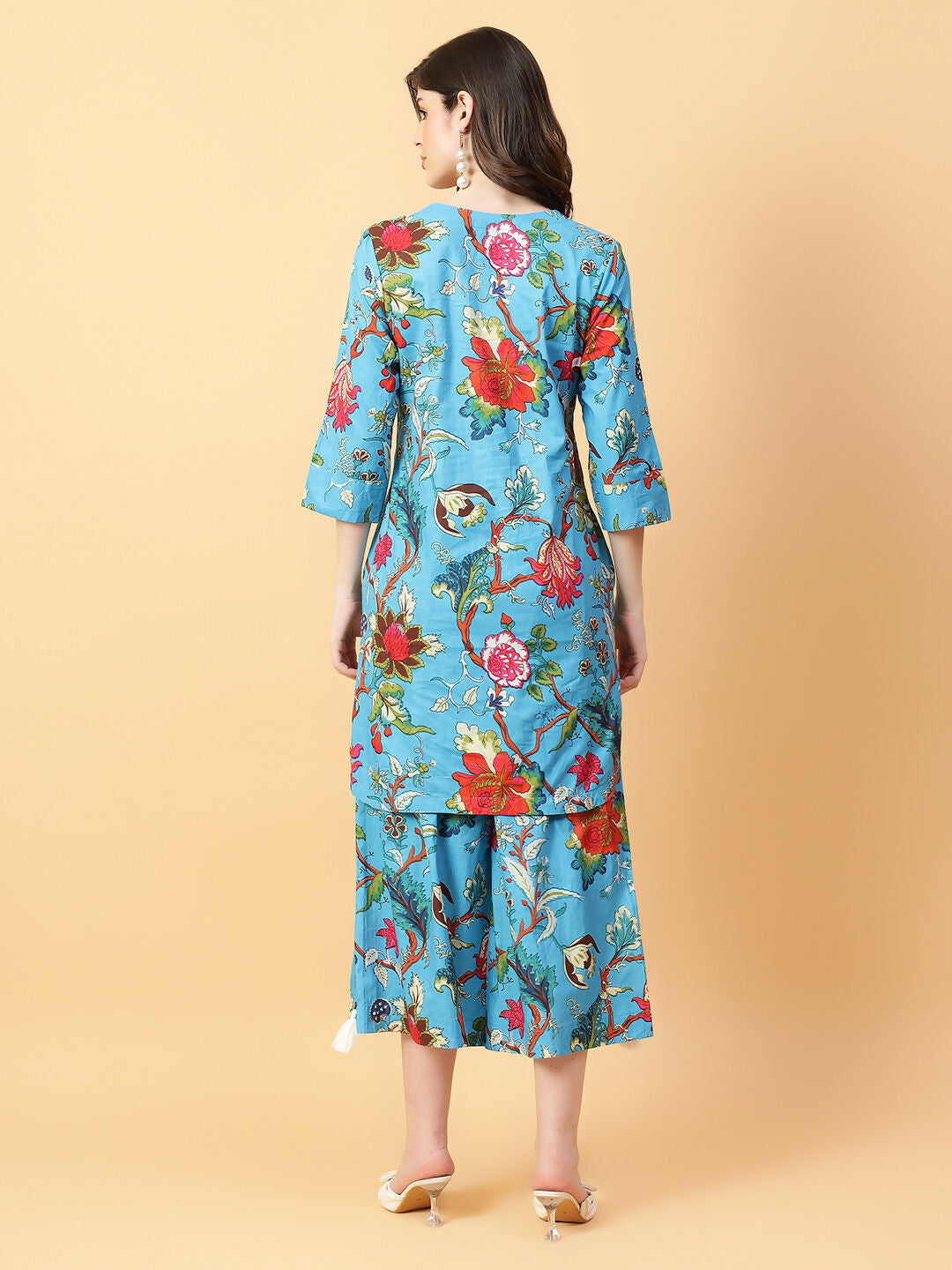 Joban Fashion Black Cotton Printed & Hand Work Co-ord Set - Swadesiicart
