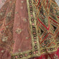 Jyoti Fashion Women's Pista Green Velvet Golden Gotta, Multi Thread Embroidered with Diamond Work Wedding Lehenga Choli | Swadesiicart