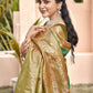 Shree Shyam Fashion Rama Green Pochampally Silk Saree