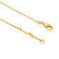 Nuyug 18k Trio Pendant Gold Anti Tarnish Necklace | Swadesiicart