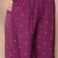 Ahalyaa Women's Traditional wear Kurta Set - Purple | Swadesiicart