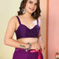 Purple Georgette Pedding Color Printed Ready To Wear Saree - Aalaya | Swadesiicart