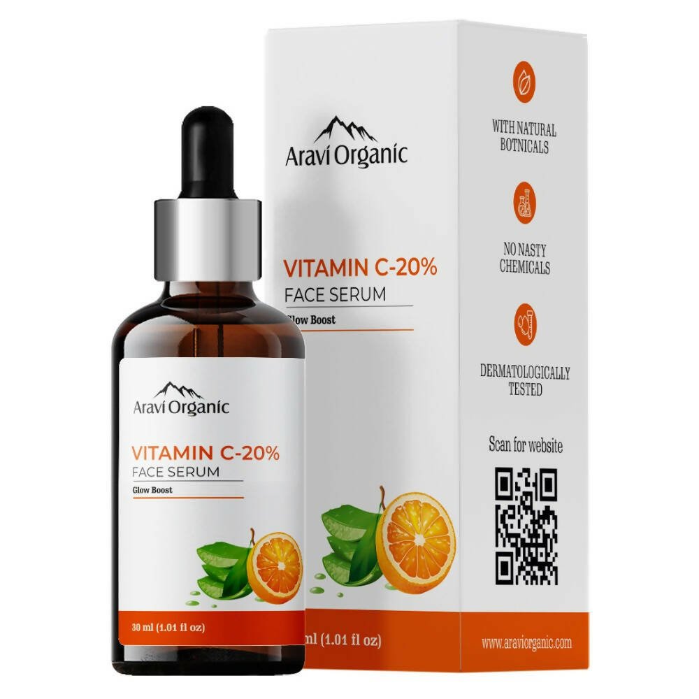 Aravi Organic 20% Vitamin C Face Serum | Swadesiicart