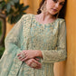 Light Green Pure Butterfly Net Wedding Wear Anarkali Suit - Emponline | Swadesiicart