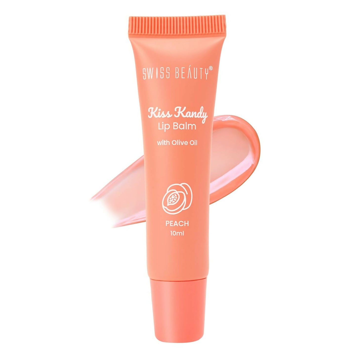 Swiss Beauty Kiss Kandy Lip Balm with Olive Oil - Peach | Swadesiicart