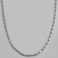VOJ Silver Plated Designer Chain For Men | Swadesiicart