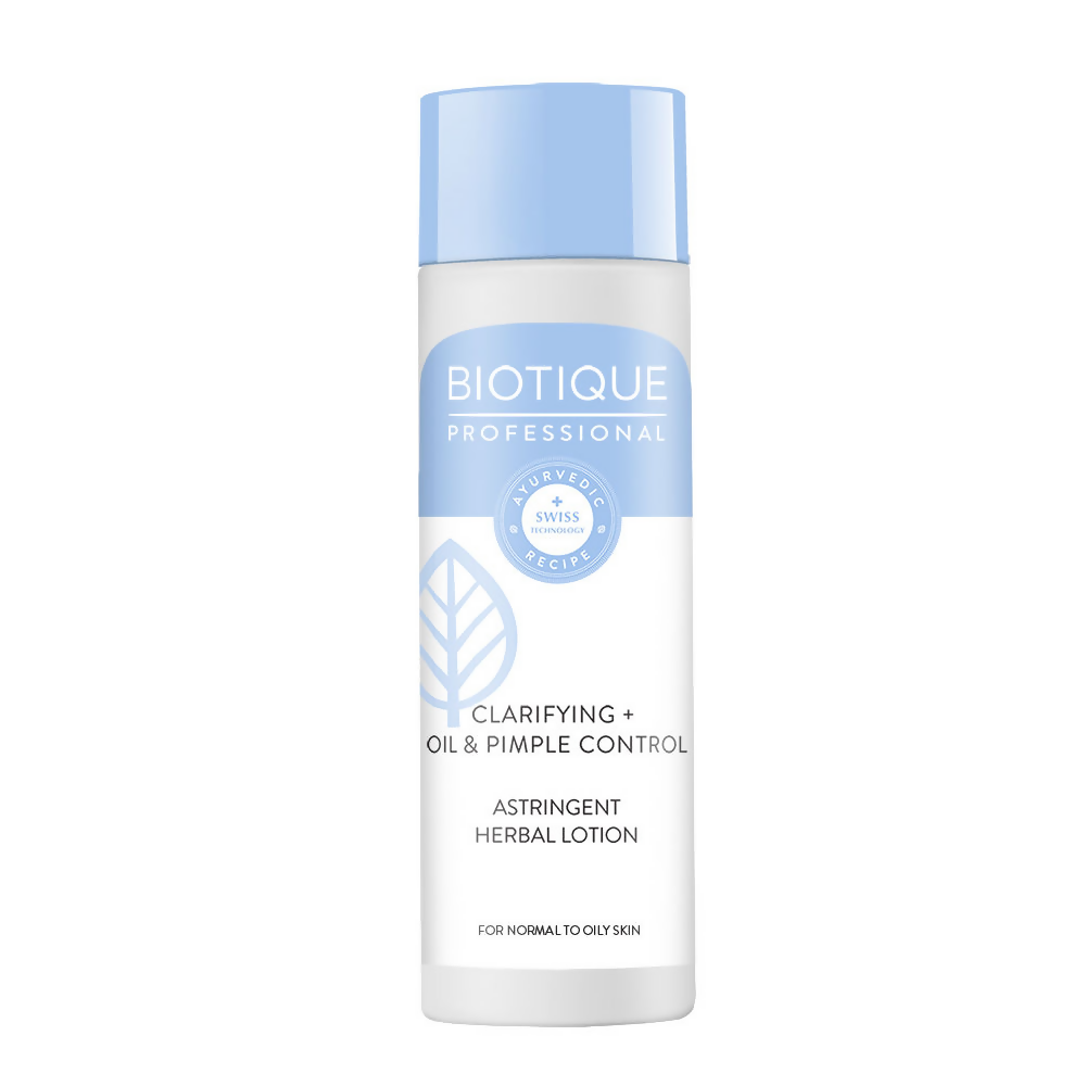 Biotique Professional Clarifying + Oil & Pimple Control Astringent Herbal Lotion | Swadesiicart