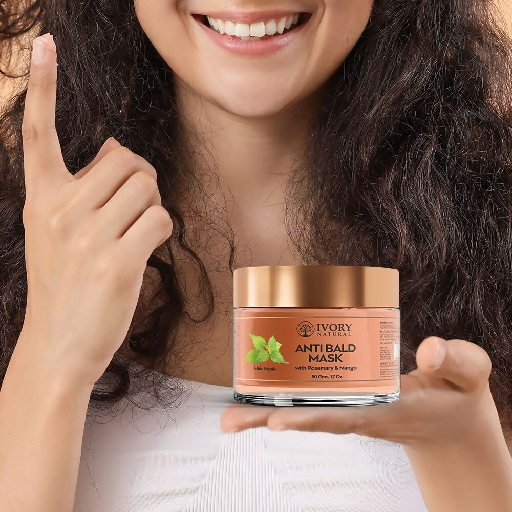 Ivory Natural Bald Mask For Hair - Hair Mask For Less Hair And Hair Thinning | Swadesiicart
