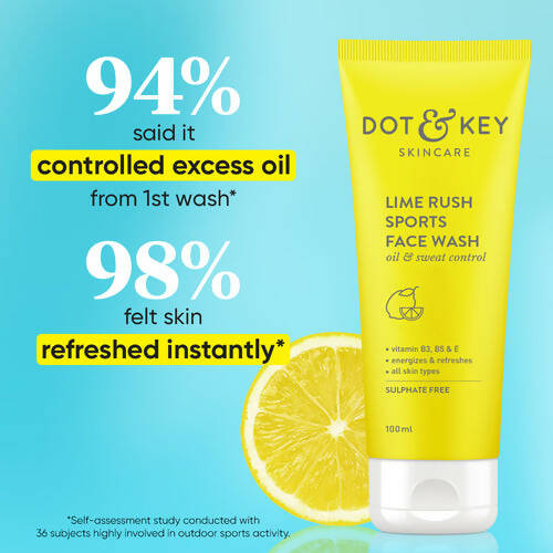 Dot & Key Lime Rush Sports Face Wash - Swadesiicart