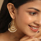 Nuyug 18k Triple Pearl Hoop Anti Tarnish Earrings | Swadesiicart