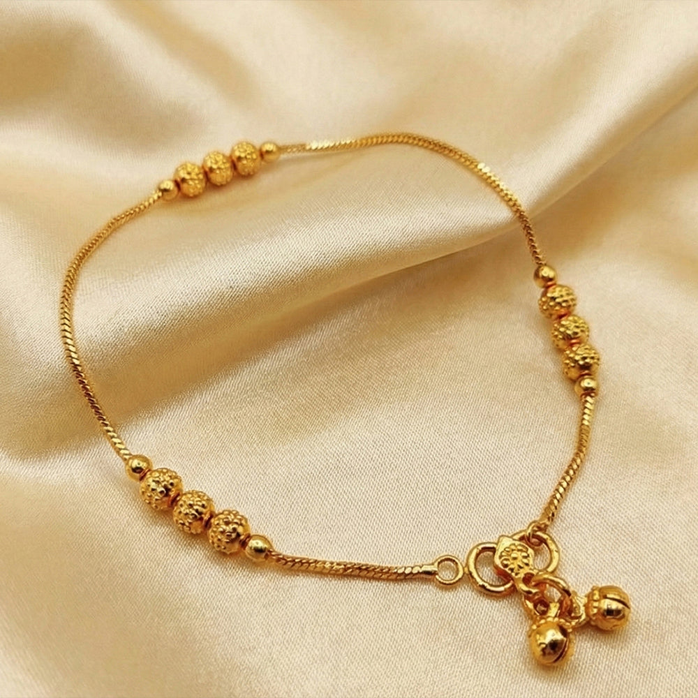 JS Fashion High Gold Designer Beads Anklet for Women & Girls | Swadesiicart