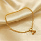 JS Fashion High Gold Heavy Box Chain Traditional Payal for Women & Girls | Swadesiicart