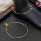 JS Fashion Simple High Gold Anklet with Elegant Detailing for Women & Girls | Swadesiicart
