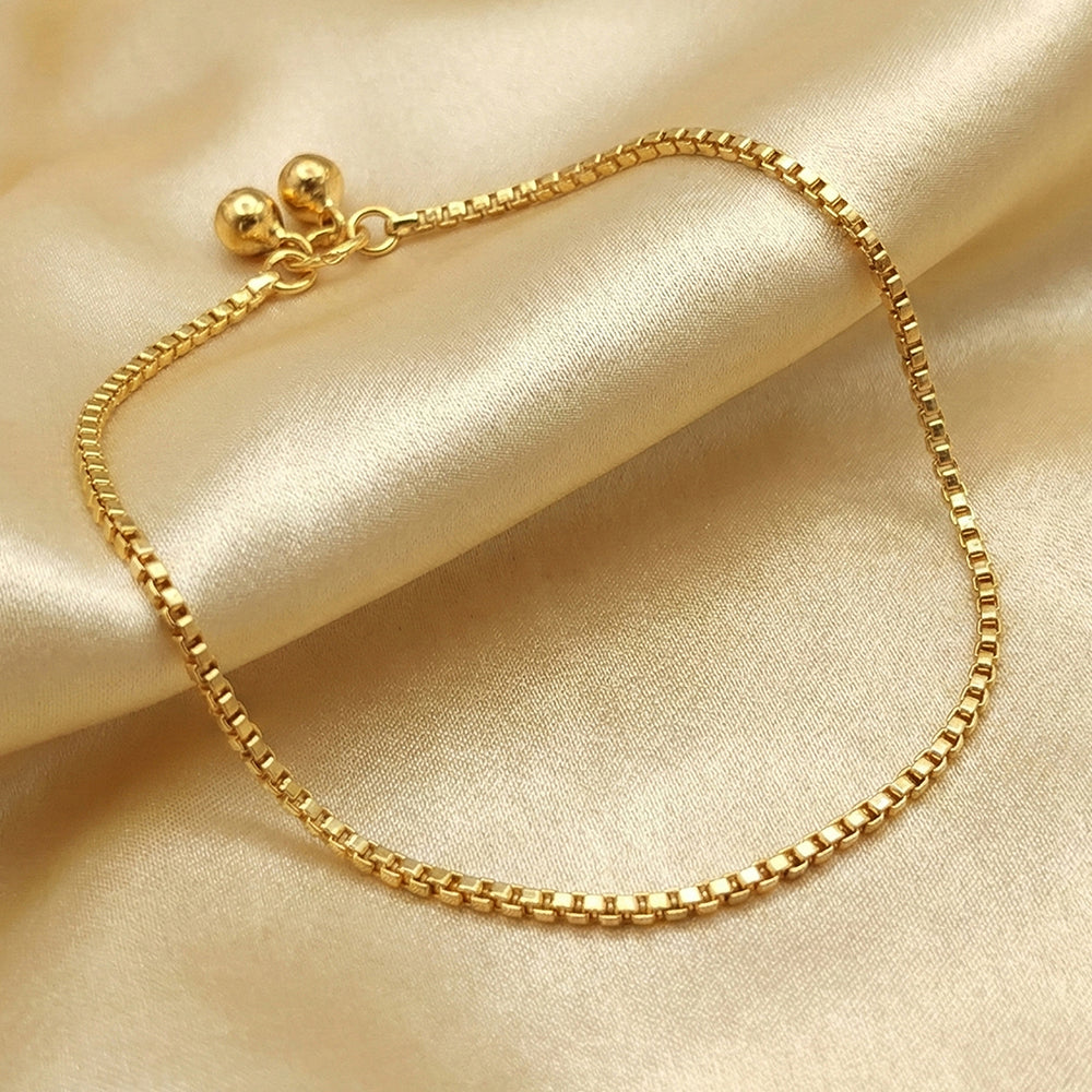 JS Fashion High Gold Classic Chain Payal for Women & Girls | Swadesiicart