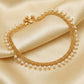 JS Fashion High Gold Pearl Drop Designer Payal for Women & Girls | Swadesiicart