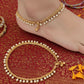 JS Fashion Beautiful High Gold Polish Fancy Designer Payal for Women & Girls | Swadesiicart