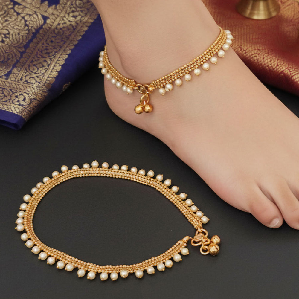 JS Fashion Premium High Gold Party Wear Payal for Women & Girls | Swadesiicart