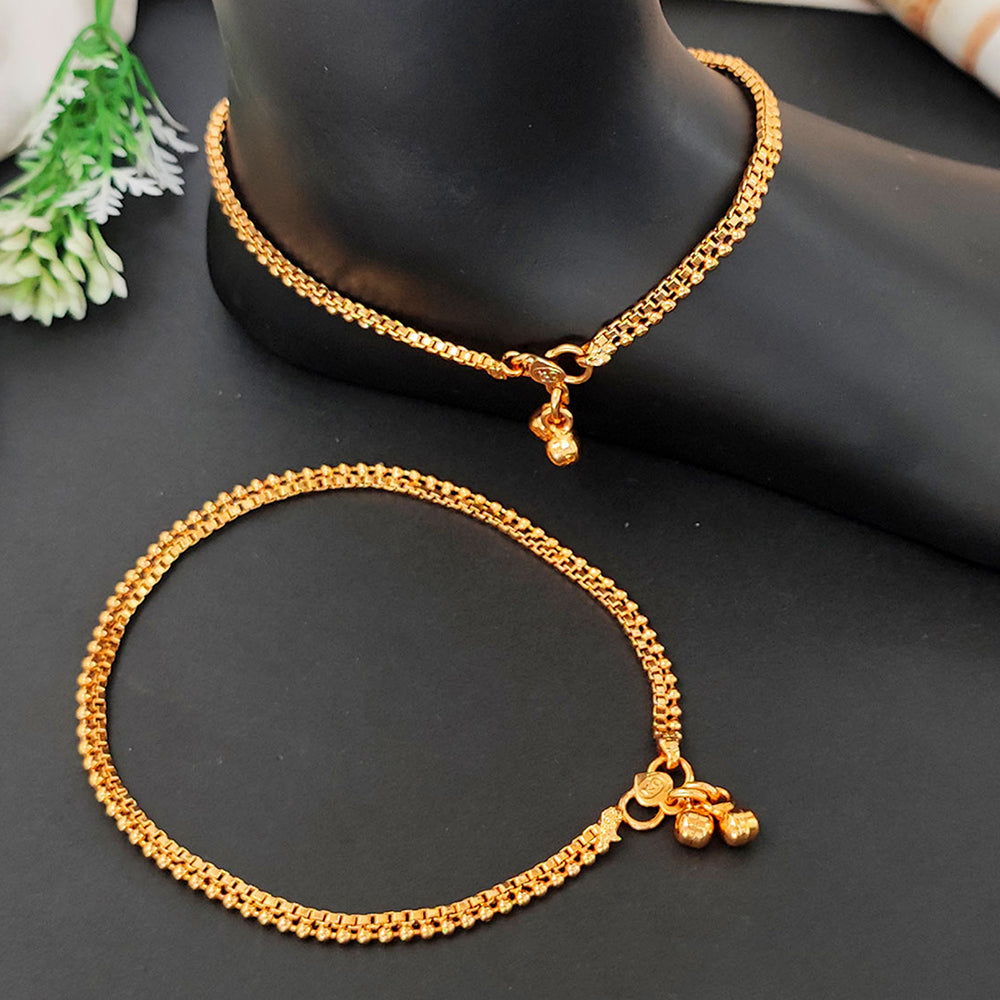 JS Fashion Designer High Gold Polish Fancy Style Payal for Women & Girls | Swadesiicart