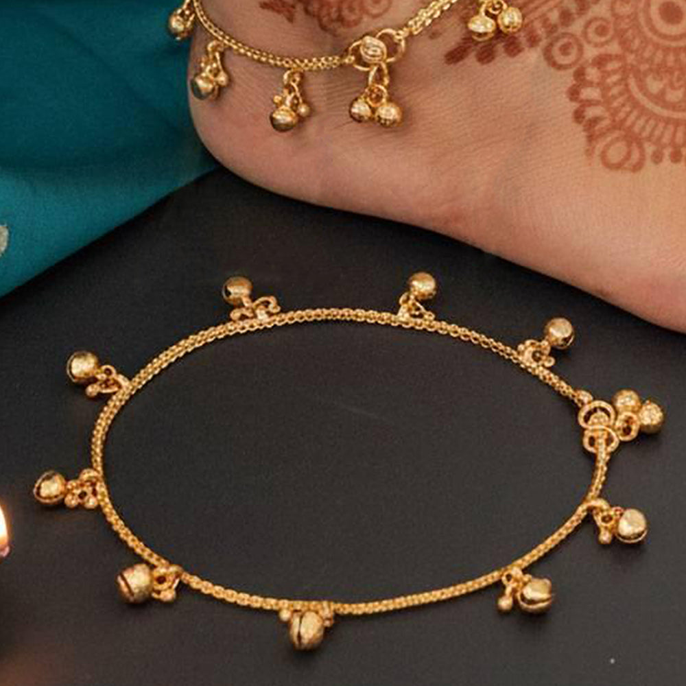 JS Fashion Traditional Ghungroo Dangle Designer Payal Set for Women & Girls | Swadesiicart