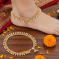 JS Fashion Premium Pearl Beaded Fancy Payal Anklet for Women & Girls | Swadesiicart
