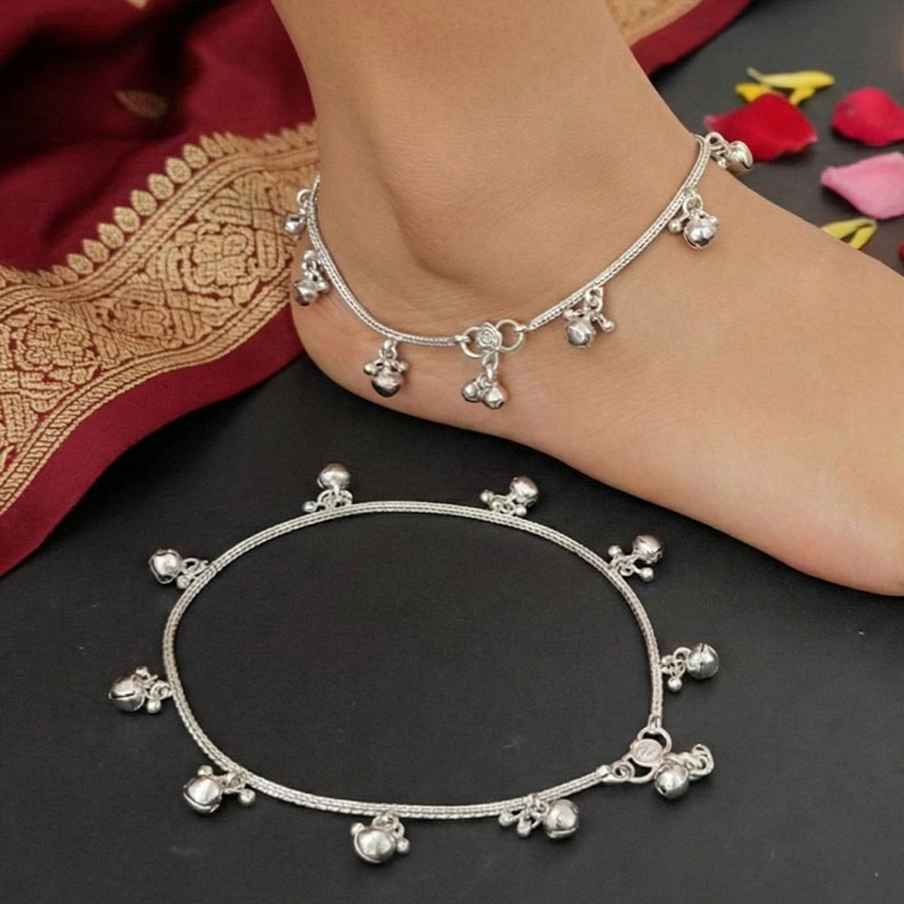 JS Fashion Ethnic Oxidized Chain Payal with Danglers for Women & Girls | Swadesiicart