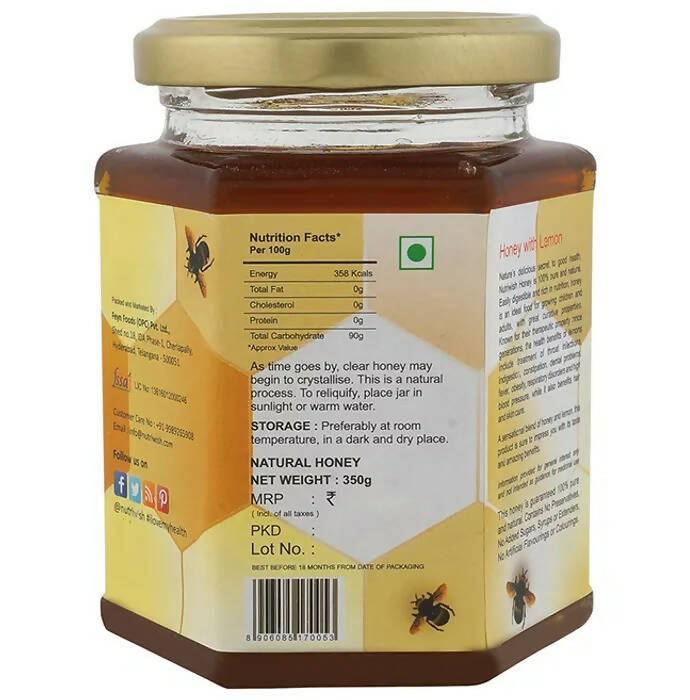 Nutriwish 100% Pure Organic Honey Lemon - Swadesiicart