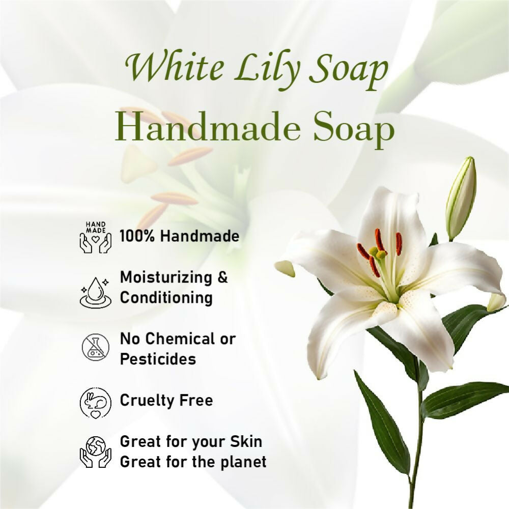 Prakriti Herbal Soap White Lily - Swadesiicart
