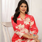 Jyoti Fashion Women's Pink Rayon Floral Print with Side Pocket Kurtis & Sets | Swadesiicart