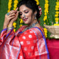 Jyoti Fashion Women's Red Soft Handloom Silk Zari Woven Saree with Blouse | Swadesiicart