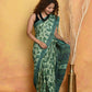 Very Much Indian Designer Modal Silk Saree With With Beautiful Floral Print - Sea Green | Swadesiicart