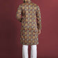 Anaita Multicolour Printed Pure Silk Straight Kurta